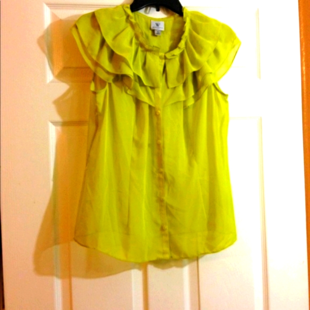 Worthington petite large button down blouse